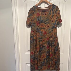 Multicolor Floral Midi Dress